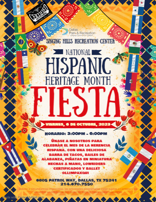 Yellow Hispanic Heritage Month Sale Poster (1) | PosterMyWall