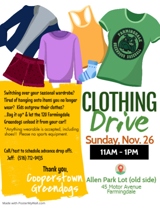 Copy of Clothing Drive Flyer PosterMyWall Copy of Clothing Drive Flyer PosterMyWall
