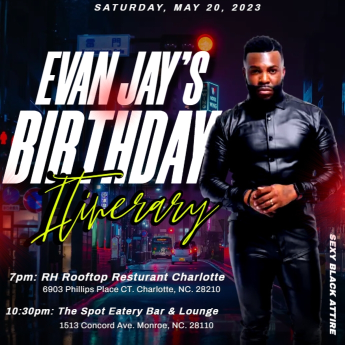 Evan's Party | PosterMyWall