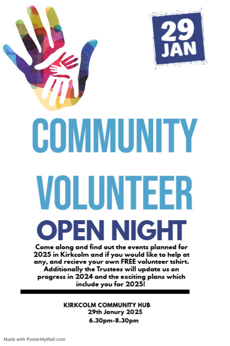 Volunteers Needed Poster template