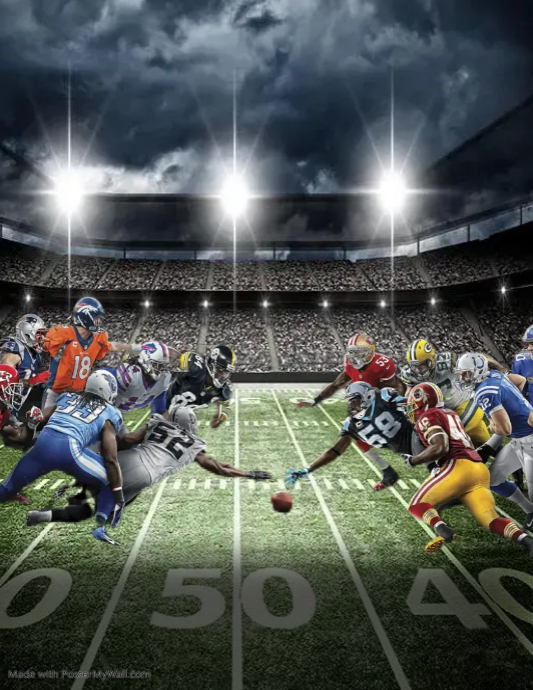 Salinan Salinan MONDAY NIGHT FOOTBALL Flyer (US Letter) template