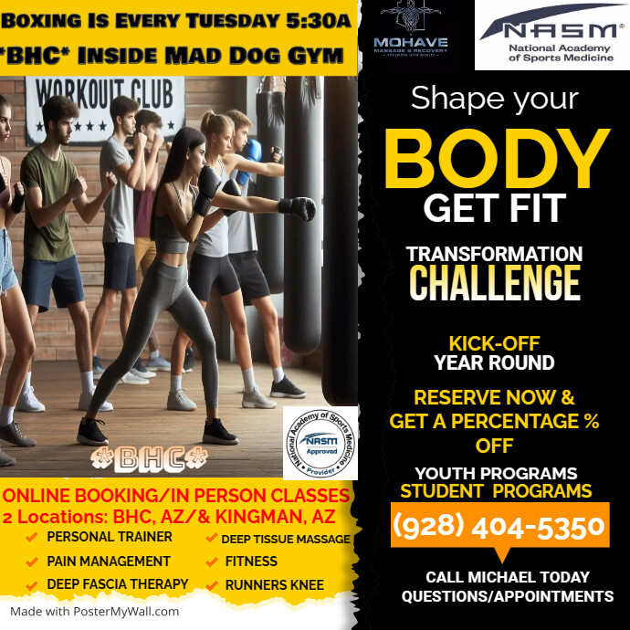 Fitness Challenge Ad | PosterMyWall