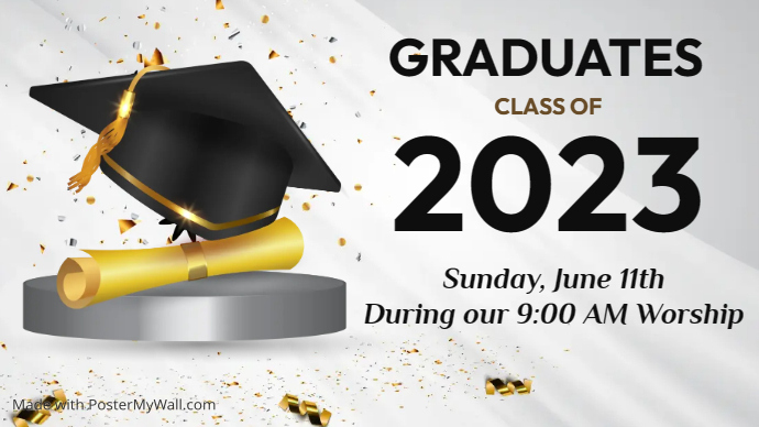 Graduation, Graduates, Digital Display | PosterMyWall