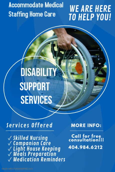 Copy of Copy of Disability support service flyer design | PosterMyWall
