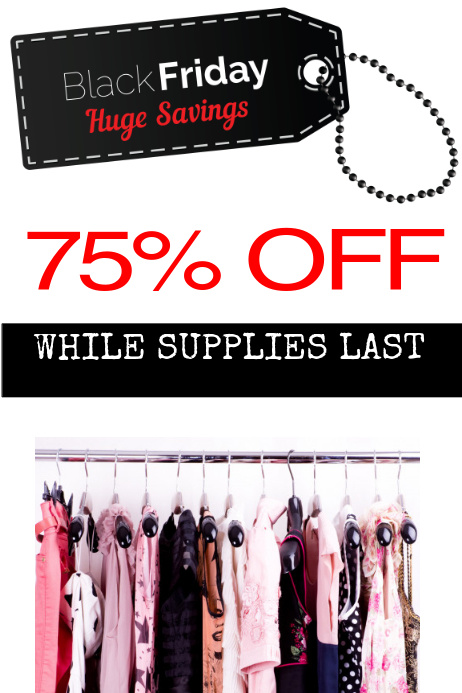 Clothes Sale Flyer Customizable Template Postermywall