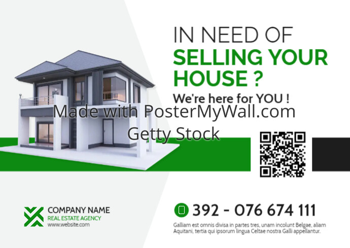 real estate advertisement postcard template d