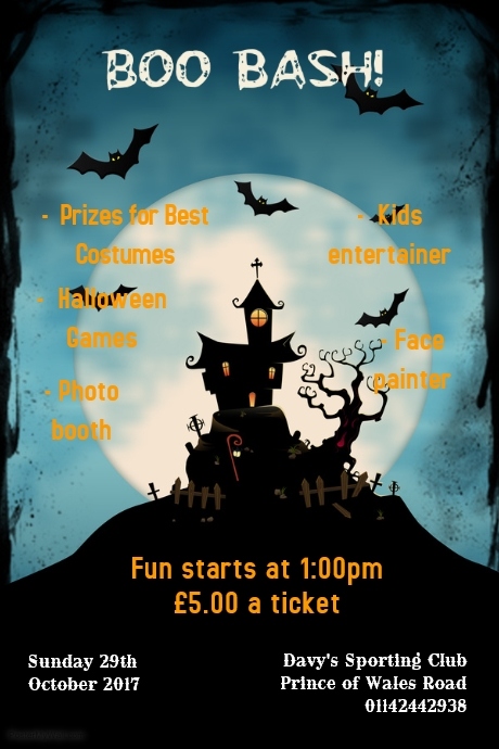 Copy of Halloween Bash Flyer Template | PosterMyWall