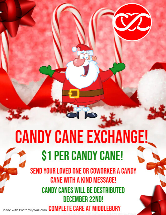 Candy Cane Exchange template PosterMyWall