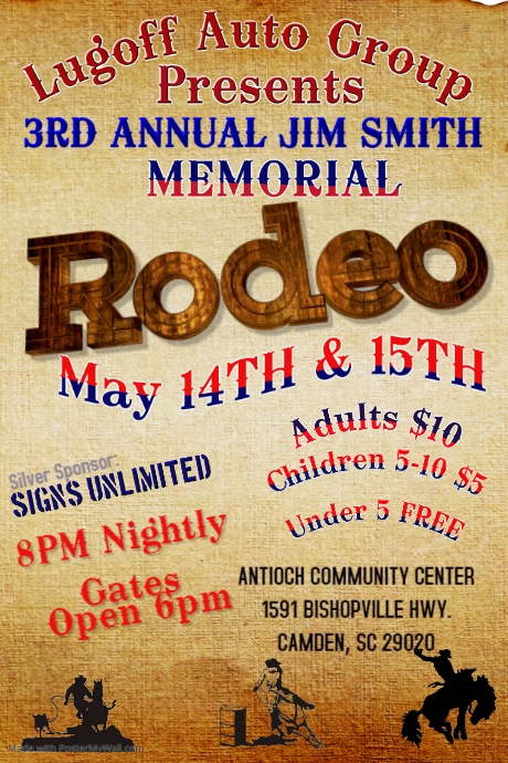 Current Rodeo Poster Copy of Rodeo Show Poster | PosterMyWall
