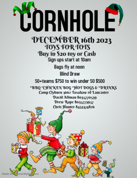 cornhole template poster (1) | PosterMyWall