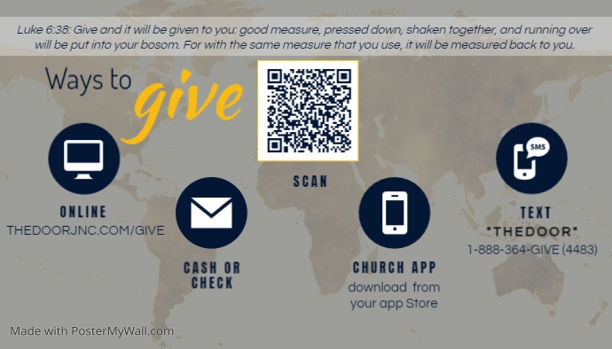 ways to give | PosterMyWall