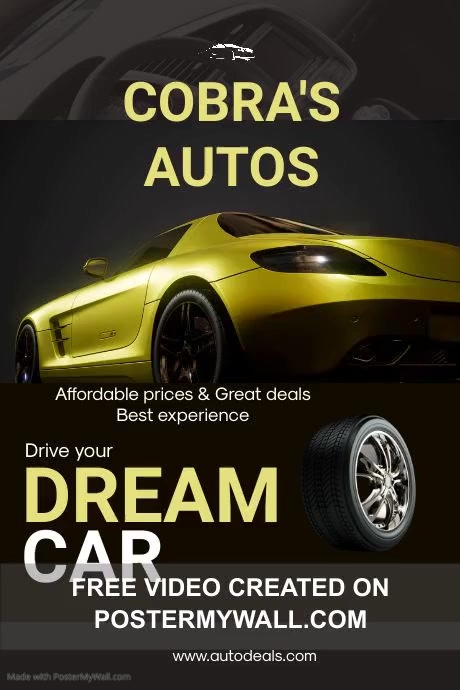 Auto Dealership Poster template