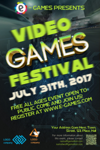 Game Development Poster Sample Gaming Poster Template | PosterMyWall