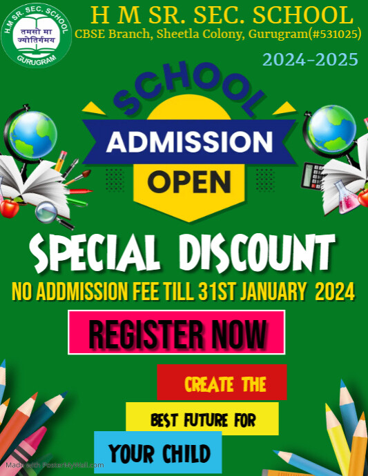 school poster Flyer (US Letter) template