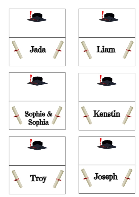 Place Cards 3 PosterMyWall