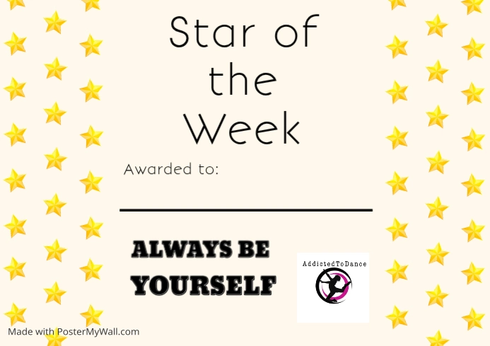 Star of the Week Award Template A4