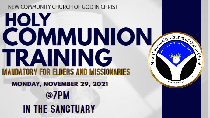 Copy of Copy of holy communion church flyer | PosterMyWall