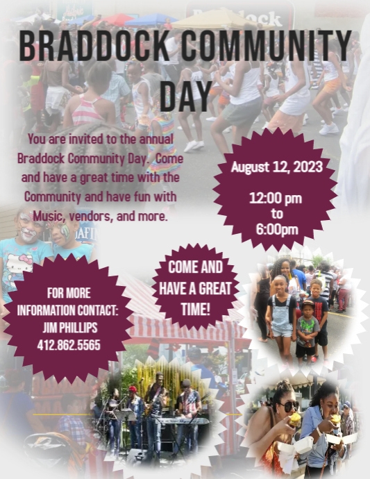 Copy of Braddock 2023 Community Day PosterMyWall