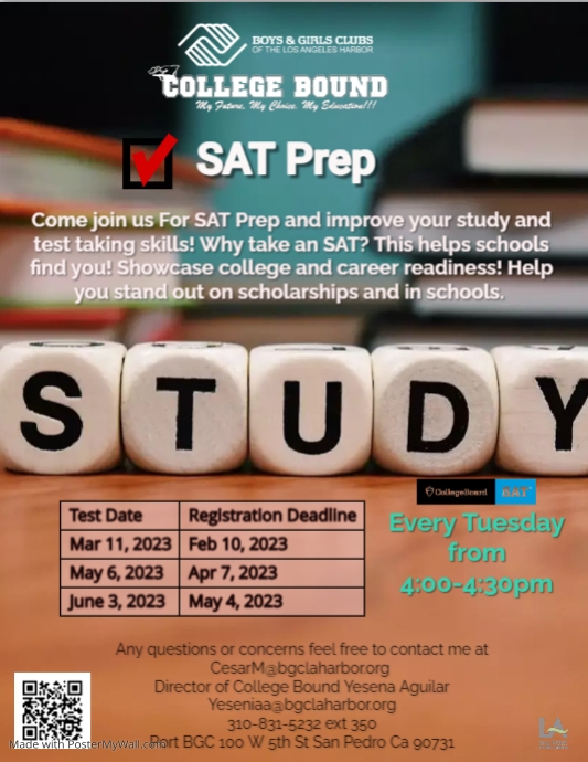 SAT Prep PosterMyWall