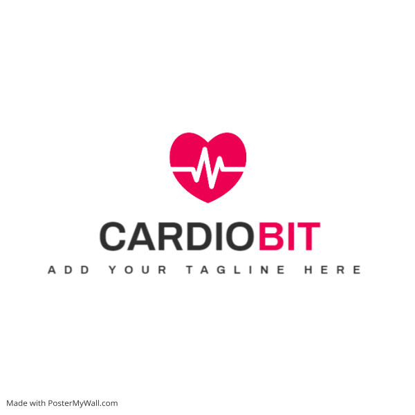 heart icon logo template design