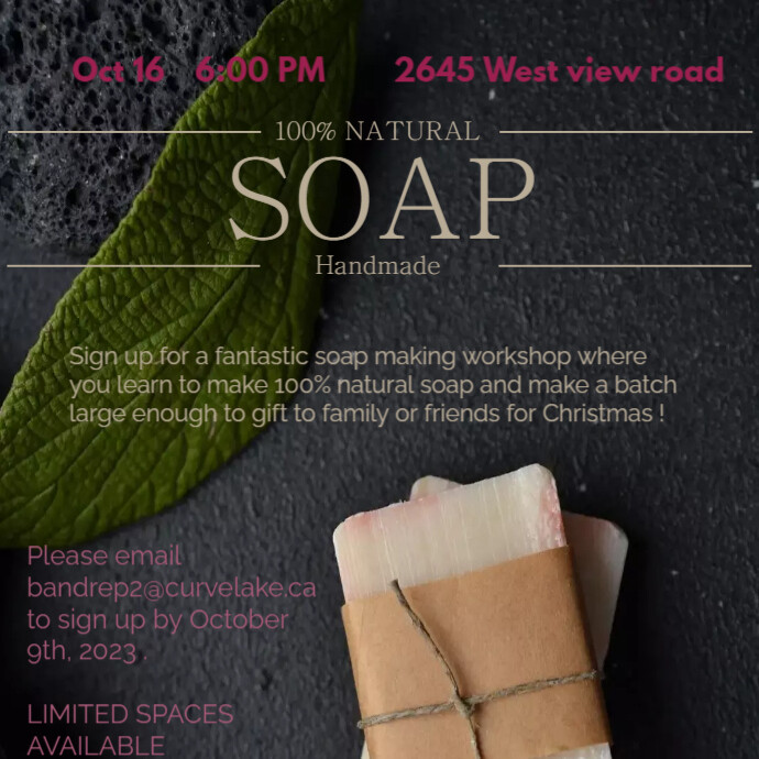Robin Steed Handmade Soap Instagram promotion template | PosterMyWall