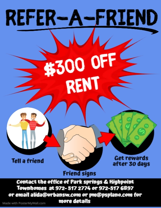 ReferAFriend Program Flyer PosterMyWall