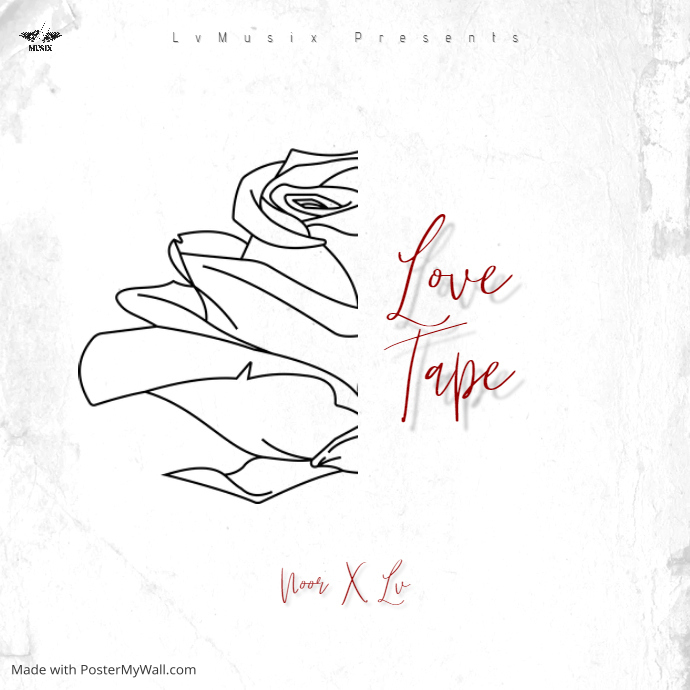 Rose Mixtape/Album Cover Art Template | PosterMyWall
