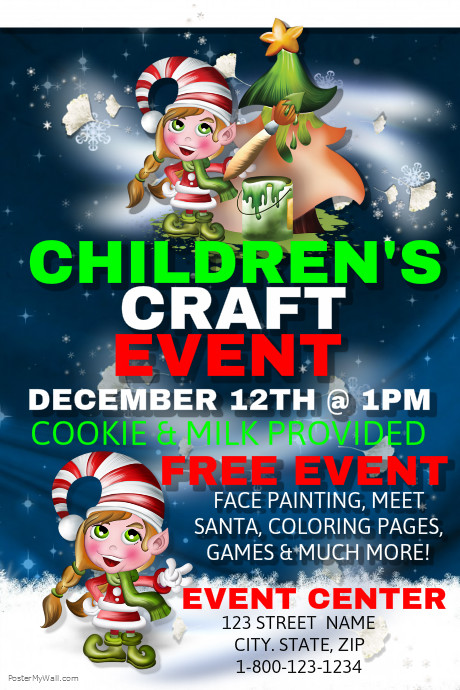 Childrens Craft Activity Event Template | PosterMyWall