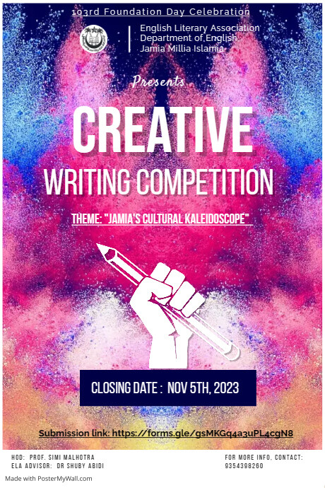 Writing competition poster template | PosterMyWall