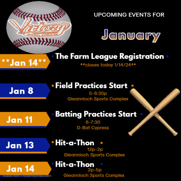 Event Schedule | PosterMyWall