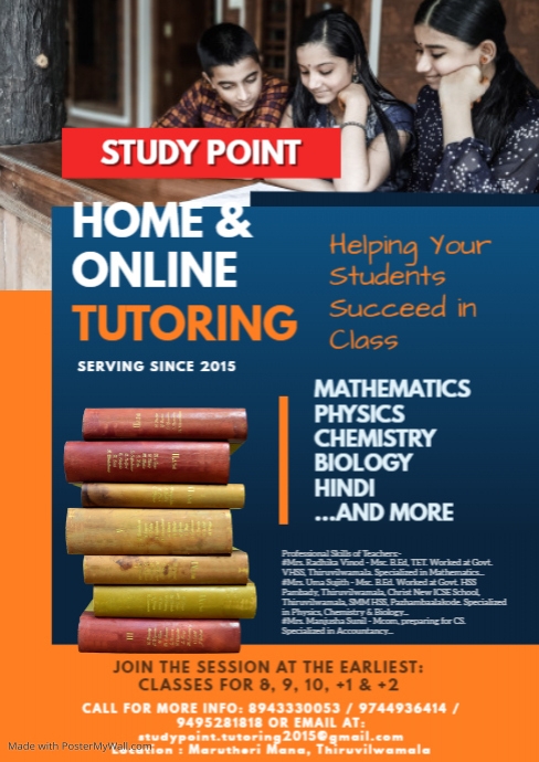 Home Lesson Flyer Samples Copy of Copy of Home Tutoring Flyer | PosterMyWall