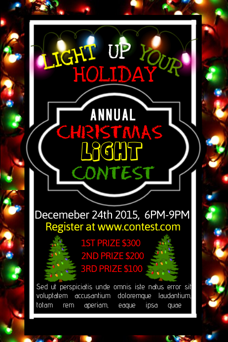 Copy of christmas lights  PosterMyWall