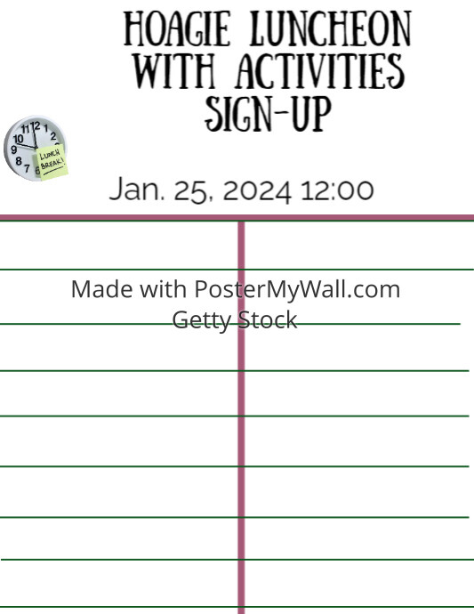 Breakfast Sign Up sheet PosterMyWall