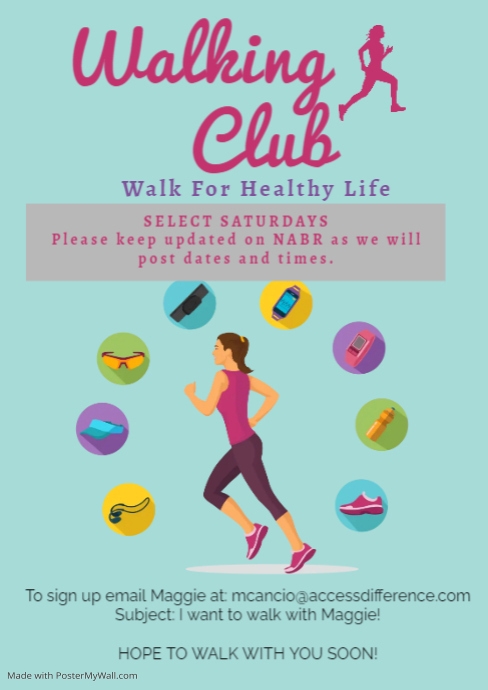 Running Class Poster Running Club poster | PosterMyWall