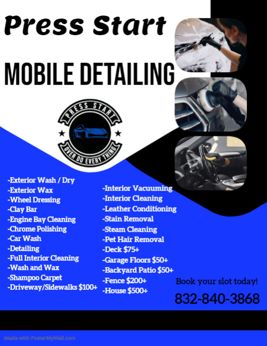 Mobile car detailing instagram template PosterMyWall