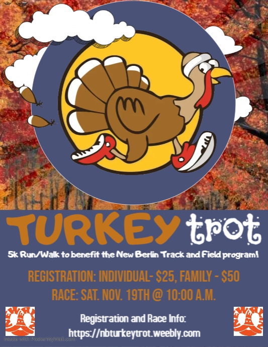 Copy of New Berlin Turkey Trot Flier PosterMyWall