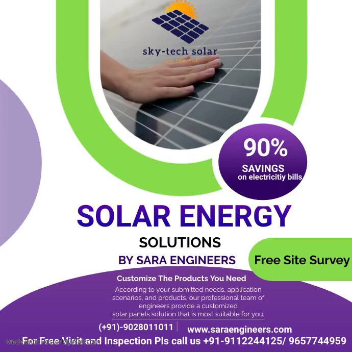 Purple Solar Energy Instagram Video Ad Design | PosterMyWall