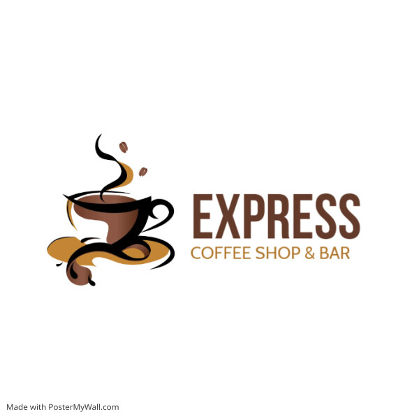colorful simple coffee icon logo
