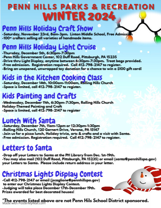 Copy of January Events Schedule Calendar Template | PosterMyWall