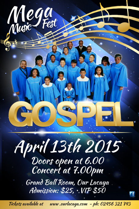 Poster template concert church gospel choir templates flyers posters postermywall 24in 36in Gospel Concert Poster Template | PosterMyWall