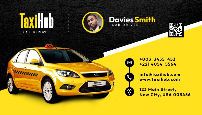 Cab business card Template | PosterMyWall