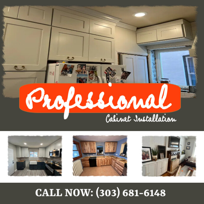 Cabinet Installation Flyer Template | PosterMyWall