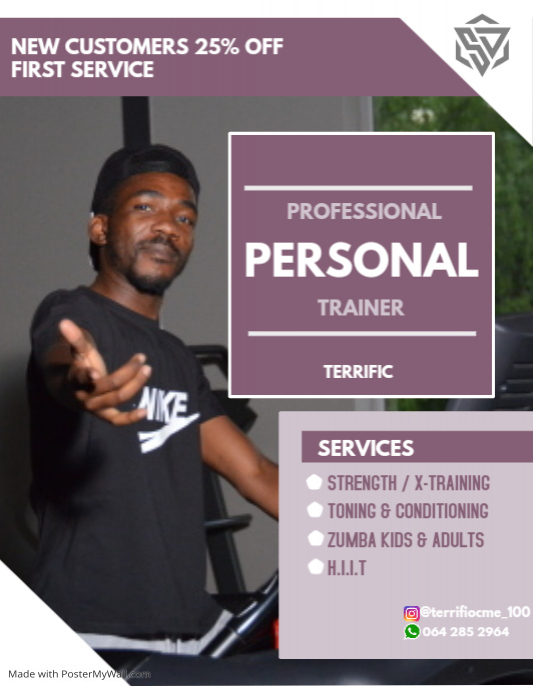 Copy of Copy of Personal Trainer | PosterMyWall