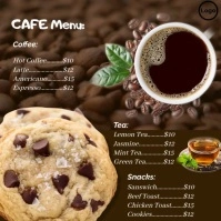 Café menu Square (1:1) template