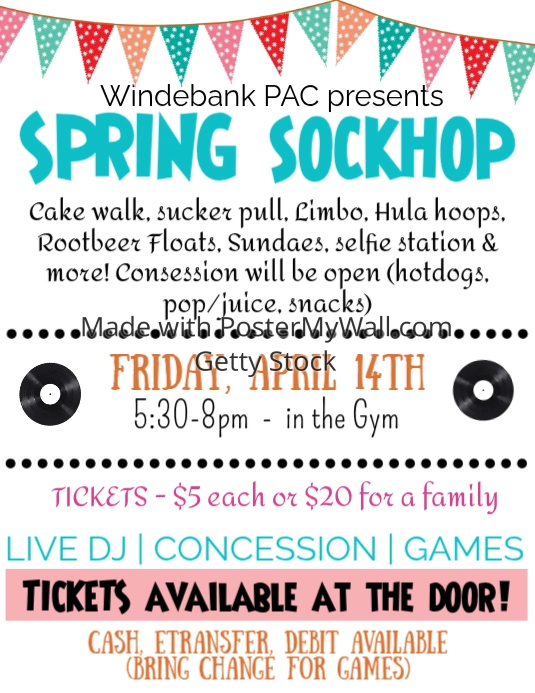SPRING FLING SCHOOL DANCE Flyer (US Letter) template