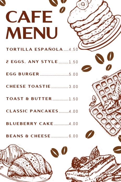 Cafe Menu Design Template Postermywall Cafe Menu Design Template Postermywall