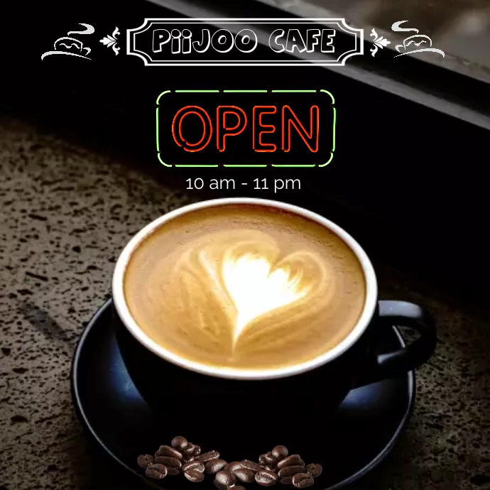 Cafe menu Iphosti le-Instagram template