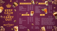 Cafe Menu Display Template