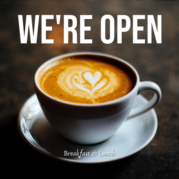 cafe open Template | PosterMyWall