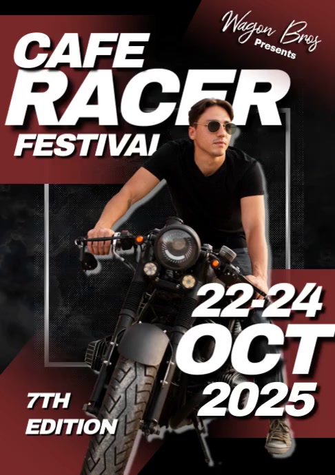 Cafe Racer Template | PosterMyWall